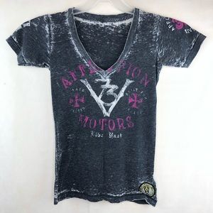 Affliction live fast t shirt size M